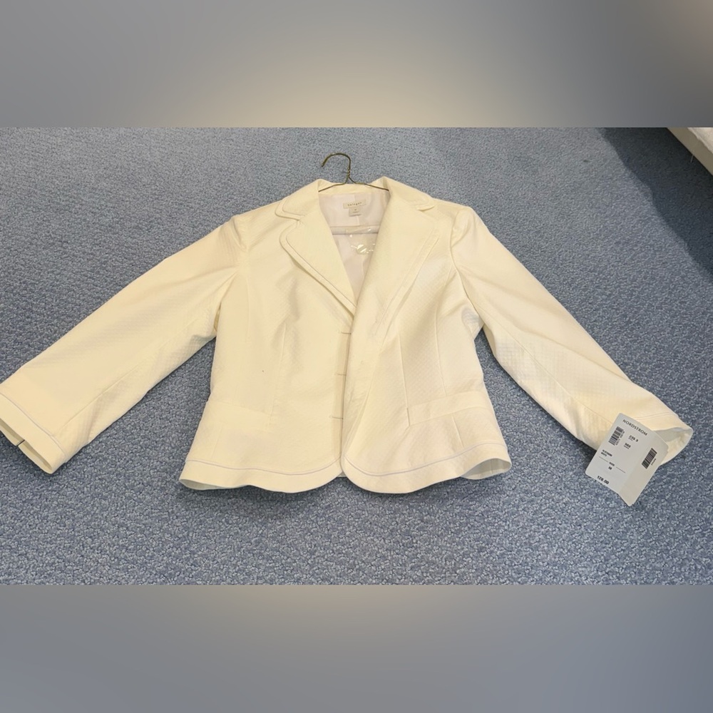 Halogen Medium NWT ivory White Blazer New Size M